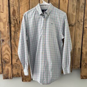 Vineyard‎ Vines Whale Shirt Youth XL (20) Button Up Long Sleeve Plaid Preppy